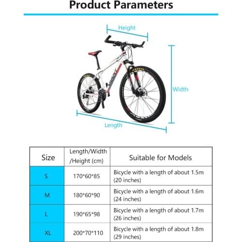 190T Nylon Waterproof Anti Dust Rain UV Lock-holes Storage Bag Bicycle Gear Bicycle Accessories Bike Cover Bicycle Cover