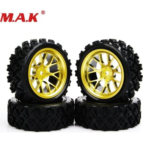 NEW 4pcs/set racing off road tires 12mm hex rubber tyre wheel rim fit for RC 1:10 vehicle car truck toys parts accessories
