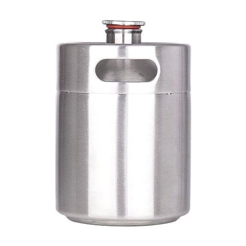 Brand New Stainless Steel 2L/64oz Mini Beer Bottle Barrels Beer Keg Screw Cap Beer Growler Homebrew Wine Pot Barware For Party