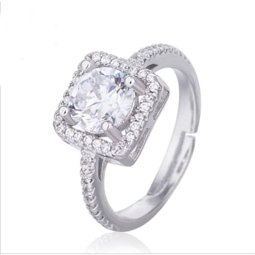 Wholesale Limited New Arrival Plant Trendy Unisex Sale Authentic Crystals From Swarovskis Fine Jewelry Ring Wedding Ring