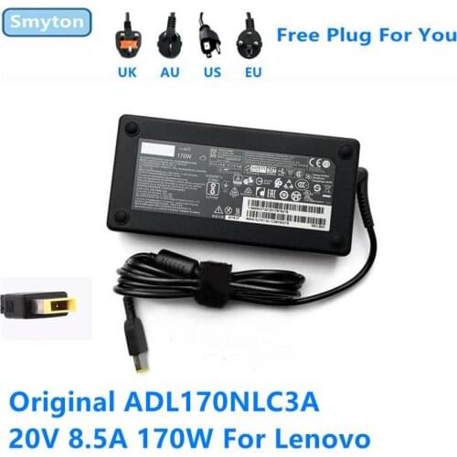 Original 170W Laptop AC Adapter Charger For Lenovo Thinkpad P50 20V 8.5A ADL170NLC3A ADL170NDC3A PA-1171-72 Power Supply Adapter