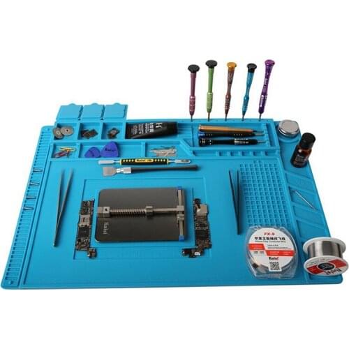 ESD Heat Insulation Working mat Soldering Station Iron Phone Computer Repair Mat Magnetic Heat-resistant BGA Insulator Platform