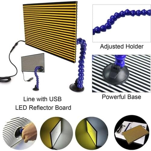 Strip Line Board Reflective Board Light LED Lamp LED Light for Dent Detection Hail Damage Repair with Ajustment Holder