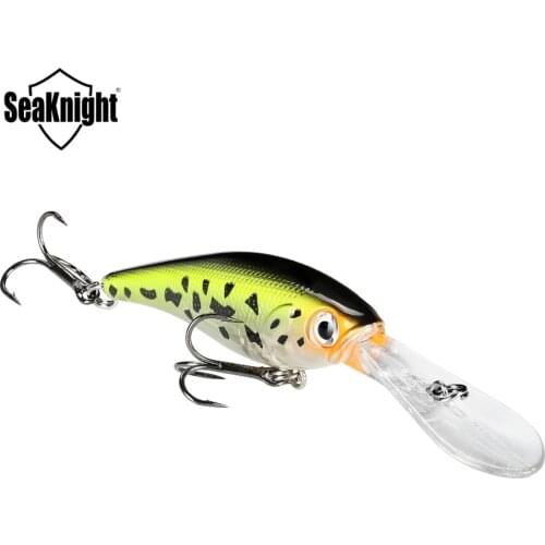 SeaKnight SK006 Minnow Hard Fishing Lures 1PC 62mm 6.2g Depth 0-2.5M Floating Wobbler Bait With 3D Eyes 2 Hooks