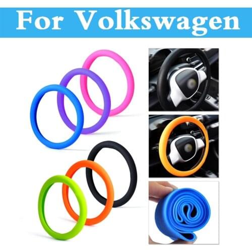 Silicone Steering Wheel Cover Shell Skidproof For Volkswagen Passat CC Passat R Phaeton Pointer Jetta Lupo Lupo GTI Passat