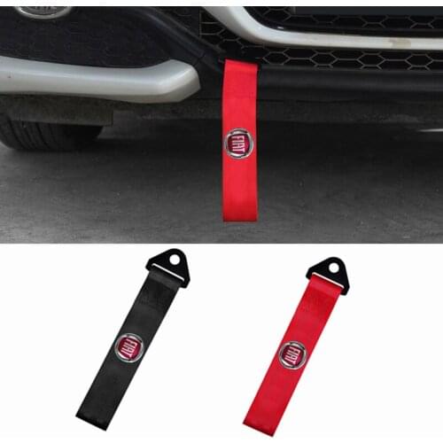Car Styling Nylon Fashion Trailer Tow Rope Belt for Fiat Logo 500 500c Aegea Doblo Panda Uno Palio Tipo Car Exterior Accessories