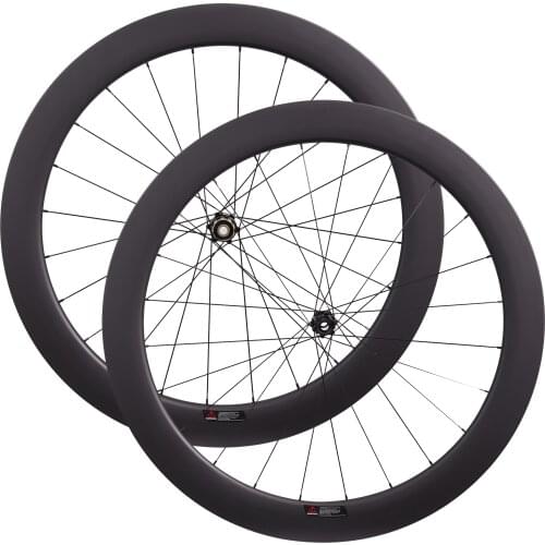 Super light Disc Brake Carbon Wheelset 60mm D411SB D412SB Thru Axle or QR Clincher Tubular 700C Cyclocross Carbon Wheels U Shape