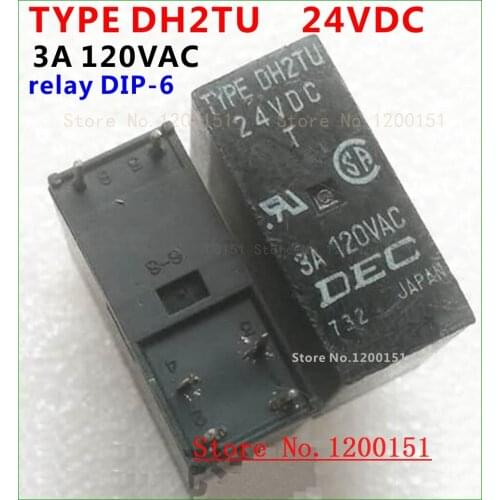 TYPEDH2TU TYPE-DH2TU DH2TU 24VDC 3A relay DIP-6 old