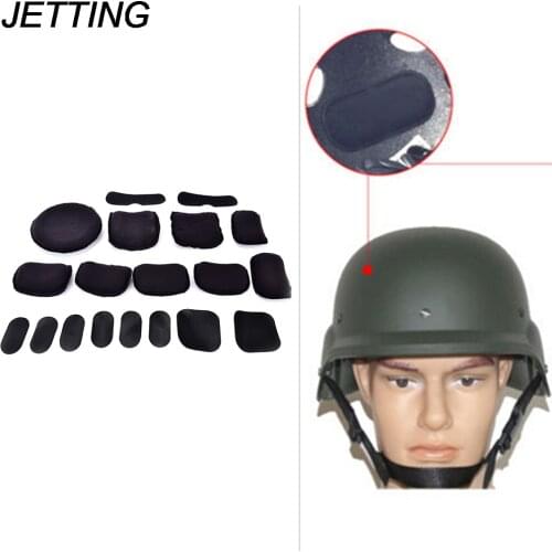HOT 19Pcs/set Hunting Helmet Protective Pad EVA Combat Paintball for Airsoft Tactical Military Helmet Pads