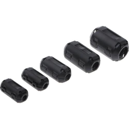 Clip-on Ferrite Ring Core RFI EMI Noise Suppressor Cable Clip For 3.5/5/7/9/13mm Cable