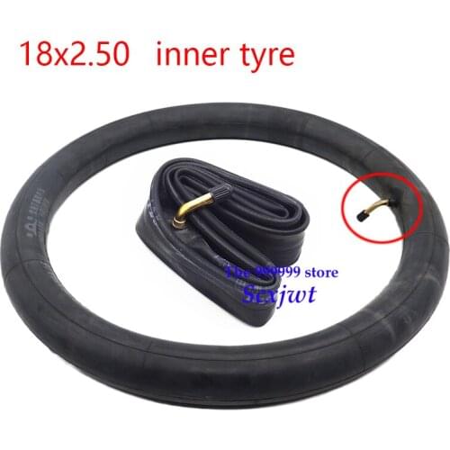 18x2.50 Butyl Inner Tube with a Bent Angle Valve Stem for many gas electric scooters and e-Bike 18*2.5 inner tyre accessories
