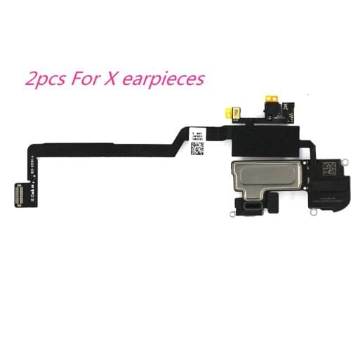 2pcs Earpiece Flex Cable for iPhone X Ear Sound Speaker Ear Pieces Replacement Parts