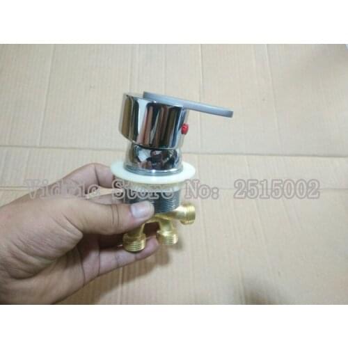 2 inlet 1 outlet bathroom brass conversion water separator, Massage bathtub faucet accessories for cold and hot water switch