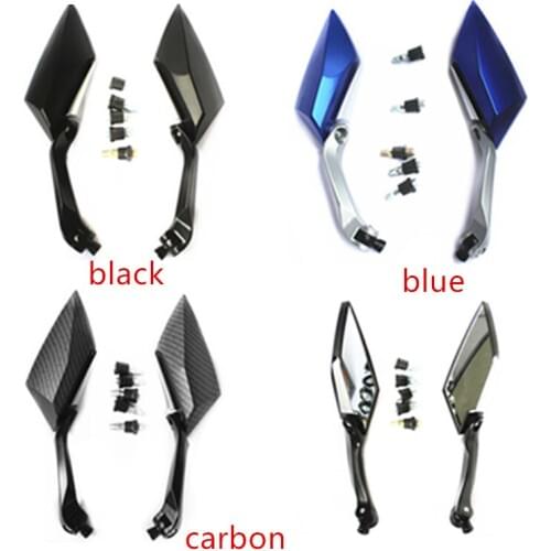 2x 8mm 10mm Rearview Side Mirrors Motorcycle Dirt bike Scooter Dual Sport bike Cruiser Bobber Old School