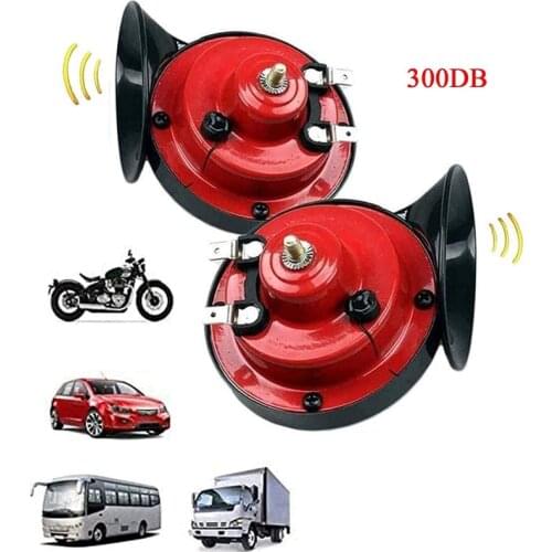 300DB Super Loud Train Horn for Truck Train Boat Car Air Electric Snail Single Horn 12V Waterproof Motorcycle Horn