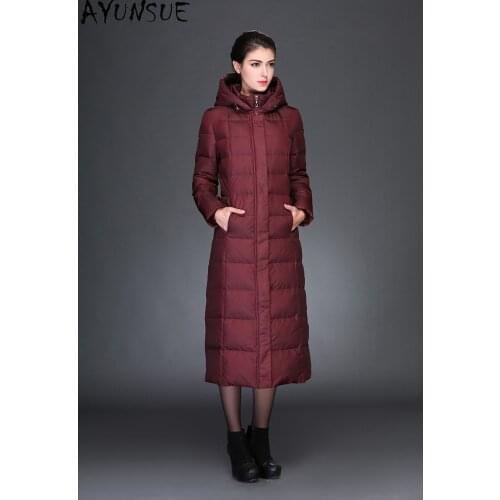 AYUNSUE Fashion High Quality Womens Down Jacket Thicken Warm Women Coats White Duck Down Female Winter Parkas Casaco Zjt257