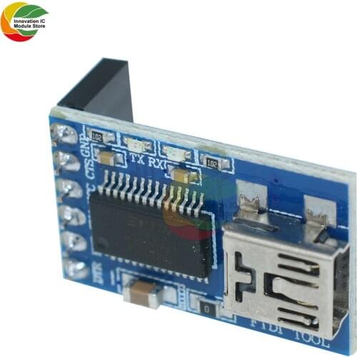 Ziqqucu FTDI FT232RL Basic Breakout USB to TTL Serial Module FT232RL FTDI Mini USB Interface MWC for Arduino with Female Socket