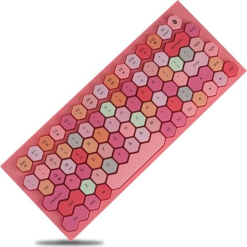 Bluetooth 5.1 Wireless Rechargeble Keyboard Colorful Designed Keypad Cute Fashion Keyboard For IOS Android Tablet Smartphone
