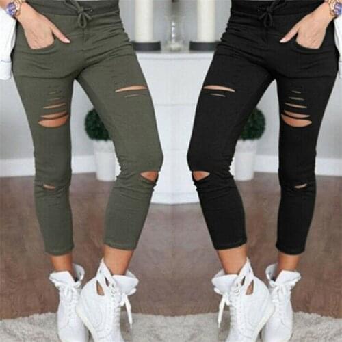 Womens Ribbed Pencil Pants Solid Color Stretch Skinny Long Pants High Waist Spring Autumn Ladies Legging Casual Trousers