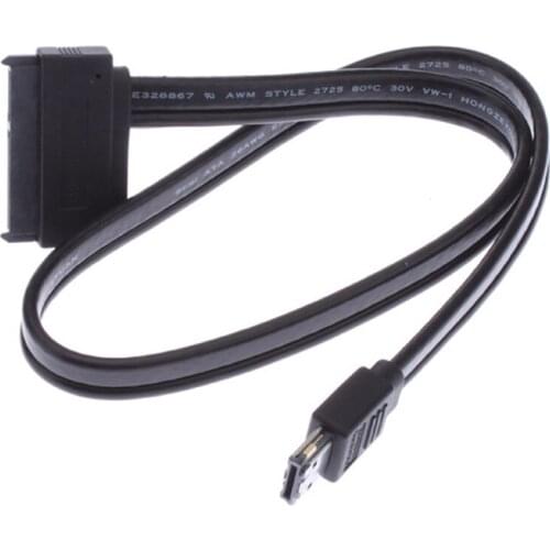 Cablecc 2.5" SATA 22Pin Hard Disk to Power eSATA USB 2 0 Combo Connector Cable High Quality 50cm