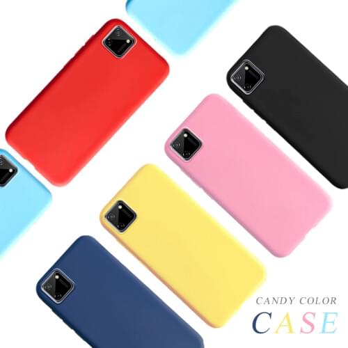 For OPPO Realme C11 2020 Case Candy Color Phone Case For Funda Realme C11 C 11 RealmeC11 Frosted Matte Soft TPU Cover Cases 6.5"
