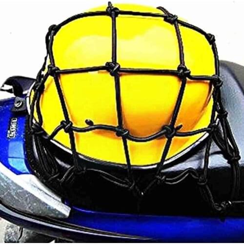 Motorcycle Helmet Holder Elastic 6 Hooks Hold Down Bag X Luggage Bungee Motorbike Net Rope 40cm Accessories Mesh 40 Cargo N L3B4