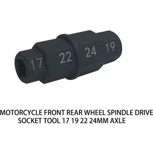 For Motorcycles Hex Axle Tool Axle Hex Allen Spindle Driver Spindle Socket Adapter 17mm 19mm 22mm 24mm