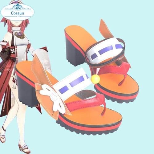 Genshin Impact Yae Ba Zhong Shen Zi Lovely Game Suit Uniform Ba Zhong Shen Zi Cosplay Costume Halloween Carnival Party Cos Props