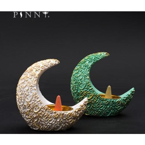 PINNY Resin Meniscus Incense Burner Cone Incense Holder Home Decoration Accessories Arabic Style Censer