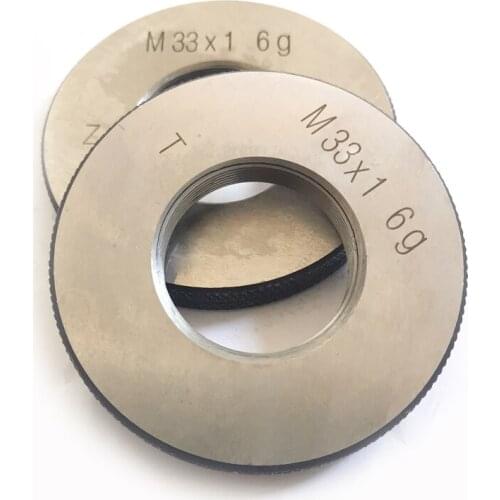 2pcs Metric thread ring gauge gauges set 6g M33 M33X3.5 go nogo Right hand Fine screw thread ring gage M33X3 M33X2 M33X1.5 M33X1