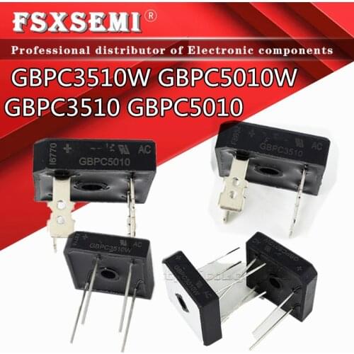 5pcs/lot GBPC3510W GBPC5010W GBPC3510 GBPC5010 Bridge Rectifier