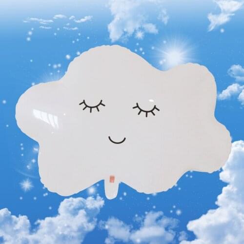 Rainbow Foil Helium Balloons Smile Cloud Birthday Party Wedding Accessories Decoration Anniversary Helium Balloons Party Decor