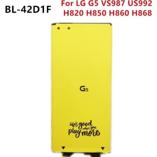 New 2700mAh BL-42D1F Replacement Battery For LG G5 VS987 US992 H820 H830 H840 H850 H860 H868 LS992 F700 BL42D1F Batteries