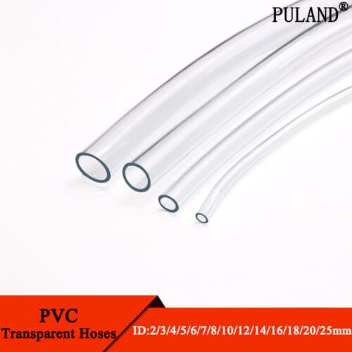 1M/3M Transparent PVC Plastic Soft Hoses High Quality Water pump Flexible Tube 2 3 4 5 6 8 10 12 14 16 18 20 25mm Inner Diamete