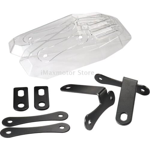 Motorcycle Adjustable Clear Hand Guards Handguard Shield For Harley XL Dyna Softail VRSCD Protector Deflector For Honda CB VT GB