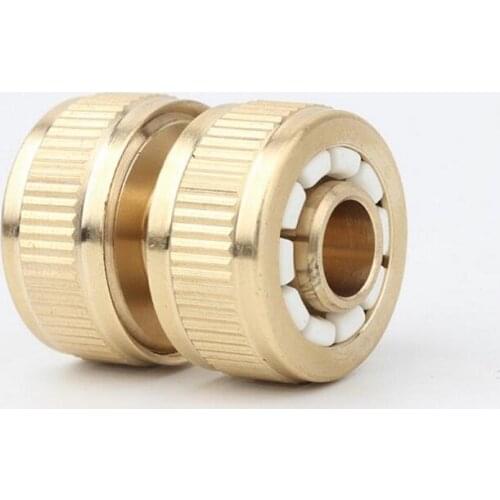 2pcs 1/2'' Repair Joints 1/2'' Hose Quick Connector Water Pipe Lengthening Connection Tools Garden Irrigation Copper Accessories