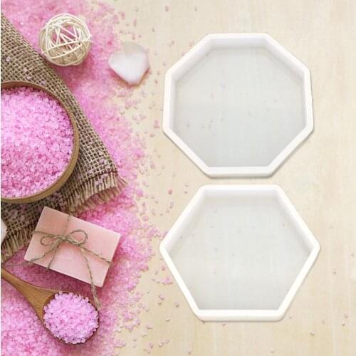 Silicone Mould Nordic Geometry Style Mould DIY Crystal Epoxy Octagonal Table Set Mold Mirror Plaster Aromatherapy Car Decora