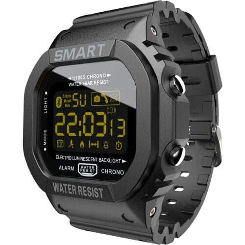 Men Smart Watch Bluetooth Sport pedometer Waterproof 18 Month Standby Call Reminder clock digital SmartWatch For ios Android