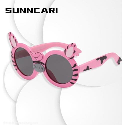 2020 Kids Cute Pink Pig Style Children Polarized Sunglasses Child Baby Party Safety Coating Fashion for Kid UV400 Eyewear Shades