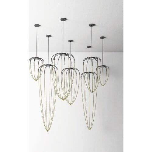 Modern iron chandelier ceiling industrial light fixture glass for kitchen luzes de teto lamparas de techo avizeler
