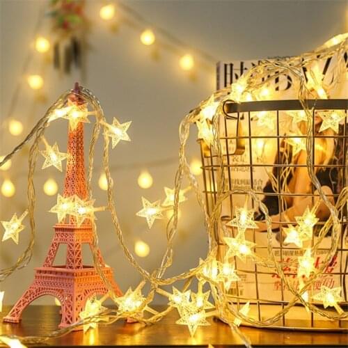 220v 110v 12v USB battery star modeling LED String Lights Christmas Outdoor Fairy Light Waterproof For Party Wedding Decoration