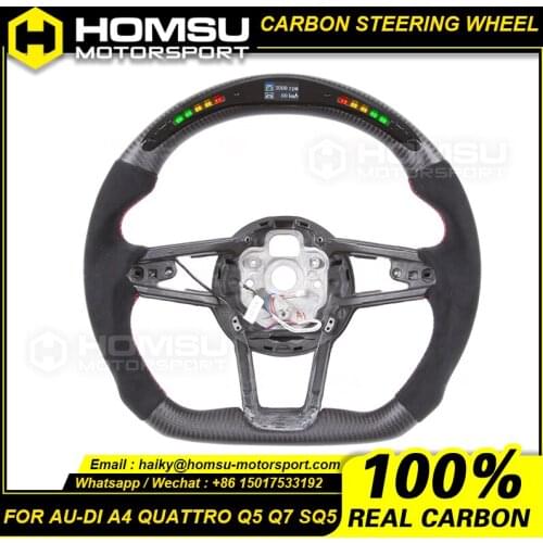 LED Carbon Fiber Steering Wheel Compatible with audi R8/TT/TTS LED Carbon Fiber Steering Wheel Compatible with