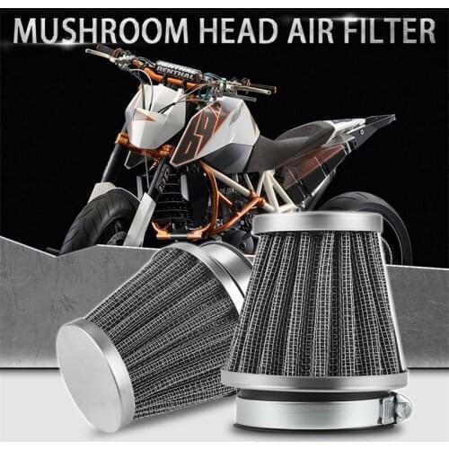 4pcs Universal Motorcycle Air Filter Cleaner 49MM 50MM 51MM 53MM 54MM 55MM Motorbike Mushroom Head Air Filter Motor Filters