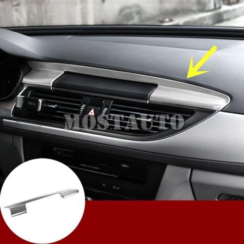 For Audi A7 S7 Inner Centre Console GPS Navigation Frame Trim Cover 2012-2018 1pcs Car Accessories Interior Car Decor Car Trim
