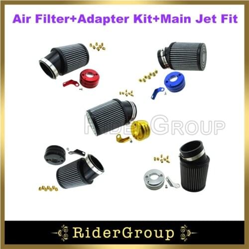 Air Filter+Adapter Kit+Main Jet Fit For Coleman CT200U BT200 Go Kart Cart Mini Bike Parts