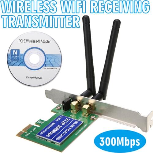 High Speed 300Mbps PCI Express Desktop PC Network Card Wireless Wi-Fi PCI-E Network Adapter Cards Computer Accessories