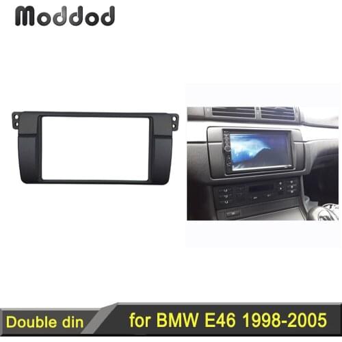 1 or 2 Double Din Fascia For BMW 3 Series E46 1998-2005 Radio Dash Mounting Trim Kit +ISO Wiring Antenna Adaptor Aftermarket