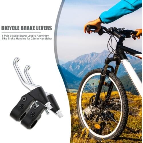 1 Pair 22mm Durable Bicycle Handlebar Handles Handbrake Aluminum Bike Handlebar Brake Handle Levers Cycling Accessories