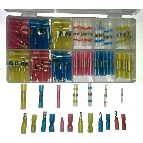 150 PCS Insulated Waterproof&Seal Heat Shrink Wire Terminals Assorted Connectors