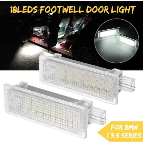 2 pcs Foot socket light Welcome light Luggage box light Atmosphere light for BMW E92 E81 E87 F20 E60 1 3 5 Series